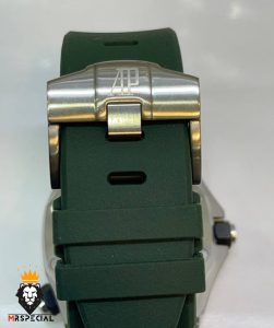 ساعت مردانه اودمار پیگه اتوماتیک بند رابر صفحه سبز AUDEMARS PIGUET 01808