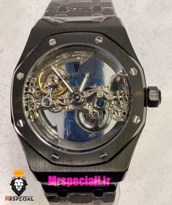 ساعت اودمار پیگه مردانه رویال اوک اتوماتیک مشکی AUDEMARS PIGUET ROYAL Oak 021553 