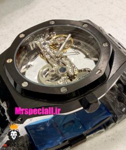 ساعت اودمار پیگه مردانه رویال اوک اتوماتیک مشکی AUDEMARS PIGUET ROYAL Oak 021553 