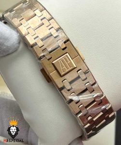 ساعت مردانه اودمار پیگه اتوماتیک رزگلد صفحه اسکلتون AUDEMARS PIGUET ROYAL 01147