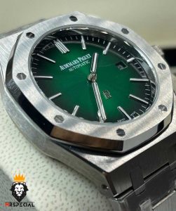ساعت اودمار پیگه مردانه اتوماتیک استیل صفحه سبز AUDEMARS PIGUET ROYAL 0957