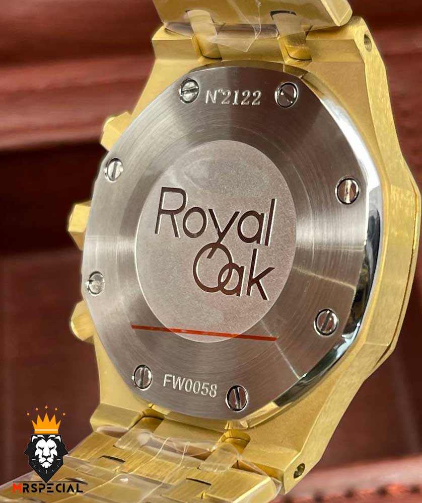 ساعت مردانه اودمار پیگه کرنوگراف طلایی صفحه ابی AUDEMARS PIGUET ROYAL 4414