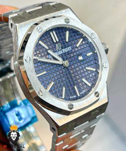 ساعت زنانه اودمار پیگه کوارتز استیل صفحه ابی Audemars Piguet Royal 01052