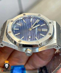ساعت زنانه اودمار پیگه کوارتز استیل صفحه ابی Audemars Piguet Royal 01052