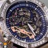 ساعت اودمار پیگه مردانه رویال اوک اتوماتیک قاب نگین صفحه اسکلتون ابی AUDEMARS PIGUET ROYAL Oak 021129