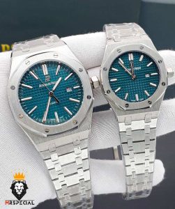ساعت ست اودمار پیگه مردانه و زنانه استیل صفحه کله غازی Audemars Piguet Royal 01572