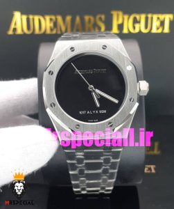 ساعت اودمار پیگه مردانه رویال اوک اتوماتیک صفحه مشکی مهندسی AUDEMARS PIGUET ROYAL Oak 020750