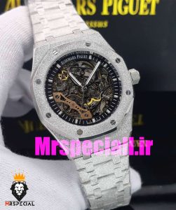 ساعت اودمار پیگه مردانه رویال اوک شاین دار اتوماتیک صفحه اسکلتون AUDEMARS PIGUET ROYAL Oak 020749