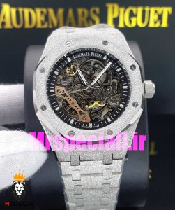 ساعت اودمار پیگه مردانه رویال اوک شاین دار اتوماتیک صفحه اسکلتون AUDEMARS PIGUET ROYAL Oak 020749