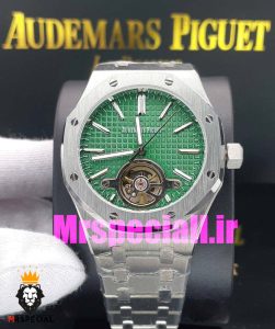 ساعت اودمار پیگه مردانه رویال اوک اتوماتیک صفحه سبز AUDEMARS PIGUET ROYAL Oak 020747