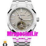 ساعت اودمار پیگه مردانه رویال اوک اتوماتیک صفحه طوسی AUDEMARS PIGUET ROYAL Oak 020746