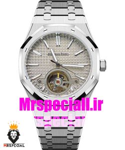 ساعت اودمار پیگه مردانه رویال اوک اتوماتیک صفحه طوسی AUDEMARS PIGUET ROYAL Oak 020746