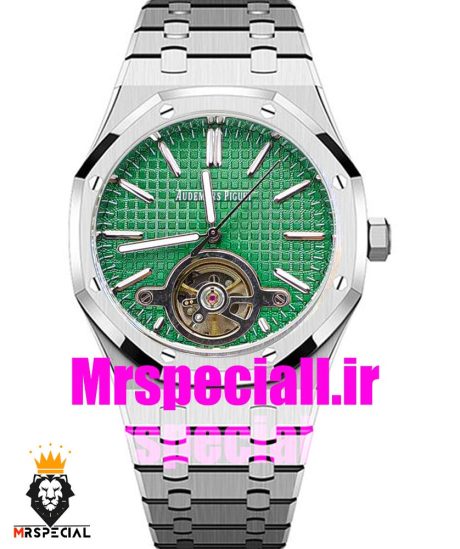 ساعت اودمار پیگه مردانه رویال اوک اتوماتیک صفحه سبز AUDEMARS PIGUET ROYAL Oak 020747