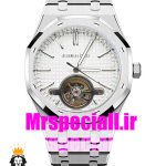 ساعت اودمار پیگه مردانه رویال اوک اتوماتیک صفحه سفید AUDEMARS PIGUET ROYAL Oak 020748