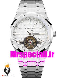 ساعت اودمار پیگه مردانه رویال اوک اتوماتیک صفحه سفید AUDEMARS PIGUET ROYAL Oak 020748 