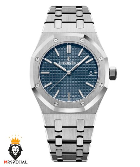 ساعت زنانه اودمار پیگه کوارتز استیل صفحه ابی Audemars Piguet Royal 01052