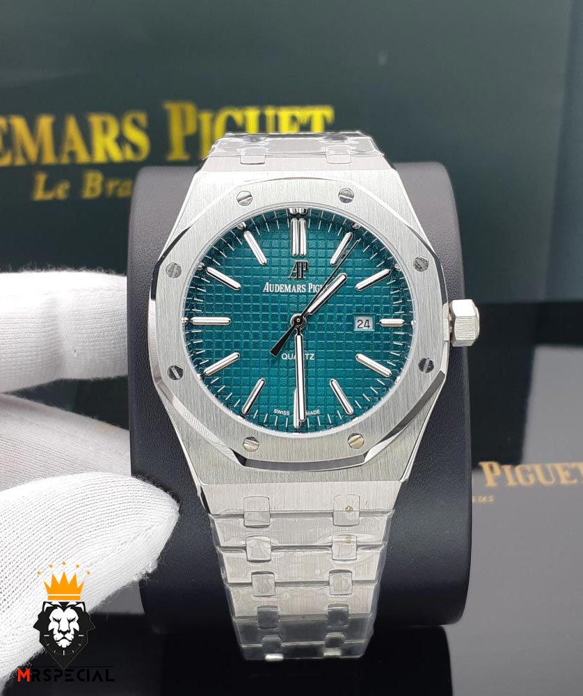 ساعت ست اودمار پیگه مردانه و زنانه استیل صفحه کله غازی Audemars Piguet Royal 01572