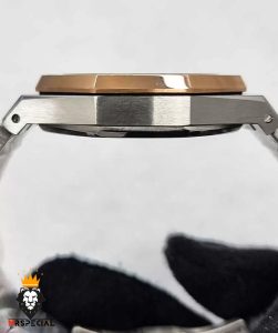 ساعت زنانه اودمار پیگه کوارتز دو رنگ طلایی صفحه سفید Audemars Piguet Royal 4459