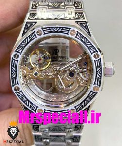 ساعت اودمار پیگه مردانه اتوماتیک ای پی رویال اوک حکاکی AUDEMARS PIGUET ROYAL Oak 020693