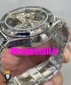 ساعت اودمار پیگه مردانه اتوماتیک ای پی رویال اوک حکاکی AUDEMARS PIGUET ROYAL Oak 020693