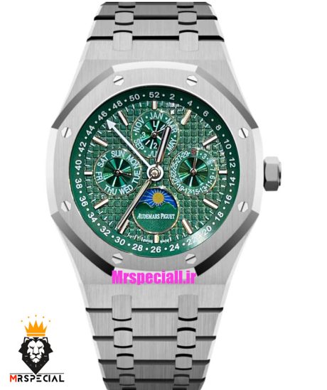 ساعت اودمار پیگه مردانه رویال اوک اتوماتیک صفحه سبز AUDEMARS PIGUET ROYAL Oak 021339