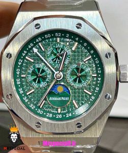 ساعت اودمار پیگه مردانه رویال اوک اتوماتیک صفحه سبز AUDEMARS PIGUET ROYAL Oak 021339 