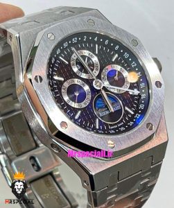 ساعت اودمار پیگه مردانه رویال اوک اتوماتیک صفحه مشکی AUDEMARS PIGUET ROYAL Oak 021338