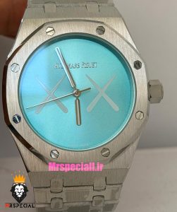 ساعت اودمار پیگه رویال اوک مردانه استیل صفحه تیفانی AUDEMARS PIGUET ROYAL Oak 021585