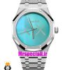 ساعت اودمار پیگه رویال اوک مردانه استیل صفحه تیفانی AUDEMARS PIGUET ROYAL Oak 021585