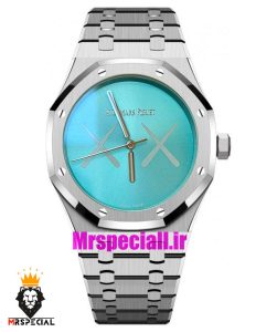 ساعت اودمار پیگه رویال اوک مردانه استیل صفحه تیفانی AUDEMARS PIGUET ROYAL Oak 021585