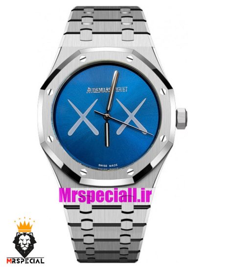 ساعت اودمار پیگه رویال اوک مردانه استیل صفحه ابی AUDEMARS PIGUET ROYAL Oak 021584