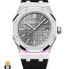 ساعت مردانه اودمار پیگه کوارتز استیل صفحه طوسی AUDEMARS PIGUET ROYAL 01309