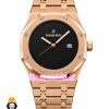 ساعت مردانه اودمار پیگه کوارتز رزگلد صفحه مشکی AUDEMARS PIGUET ROYAL 01007