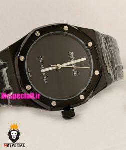 ساعت اودمار پیگه رویال اوک مردانه مشکی صفحه مشکی AUDEMARS PIGUET ROYAL Oak 021586