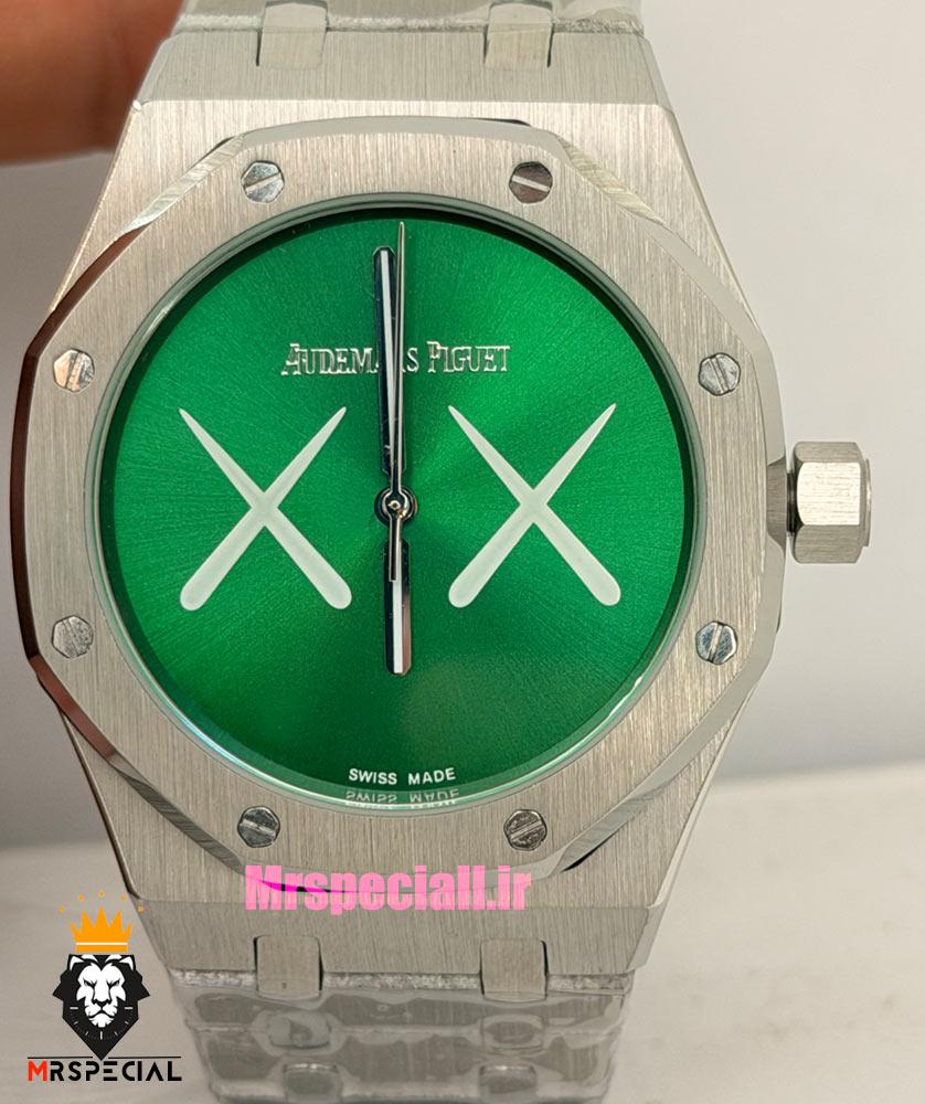 ساعت اودمار پیگه رویال اوک مردانه استیل صفحه سبز AUDEMARS PIGUET ROYAL Oak 021583