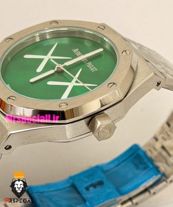 ساعت اودمار پیگه رویال اوک مردانه استیل صفحه سبز AUDEMARS PIGUET ROYAL Oak 021583