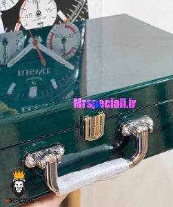 جعبه ساعت چوبی 12 تایی لوکس رنگ سبز کله غازی 0050 WATCH BOX 