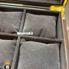 جعبه ساعت طرح چوب 12 تایی مشکی لوکس 0023 WATCH BOX