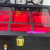 جعبه ساعت چوبی 6 تایی مشکی پارچه قرمز 0050 WATCH BOX