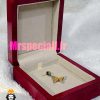 جعبه مدالی چوبی قرمز داخل کرم مناسب انواع مدال و پلاک 0044 Medal box