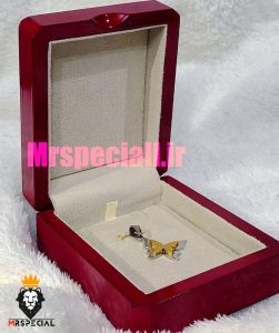 جعبه مدالی چوبی قرمز داخل کرم مناسب انواع مدال و پلاک 0044 Medal box