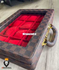 جعبه ساعت لویی ویتون 12 تایی لوکس 0027 WATCH BOX Louis Vuitton