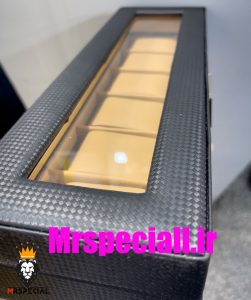 جعبه ساعت 6 تایی لوکس چرم دور دوخت وارداتی با کیفیت 0034 WATCH BOX 