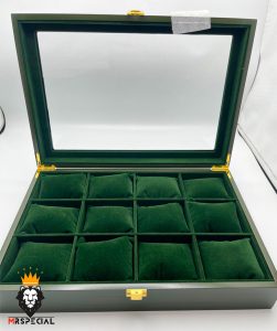 جعبه ساعت طرح چوب 12 تایی سفید لوکس 0025 WATCH BOX 