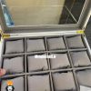 جعبه ساعت طرح چوب 12 تایی مشکی لوکس 0024 WATCH BOX