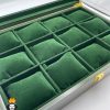 جعبه ساعت طرح چوب 12 تایی سفید لوکس 0025 WATCH BOX