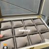 جعبه ساعت طرح چوب 12 تایی مشکی لوکس 0024 WATCH BOX