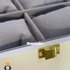 جعبه ساعت طرح چوب 12 تایی مشکی لوکس 0024 WATCH BOX