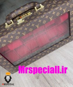 جعبه ساعت لوکس لویی ویتون 12 تایی چرم باکیفیت 0030 WATCH BOX Louis Vuitton 