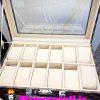 جعبه ساعت 12 تایی لویی ویتون وارداتی چرم دور دوخت 0035 WATCH BOX louis vuitton